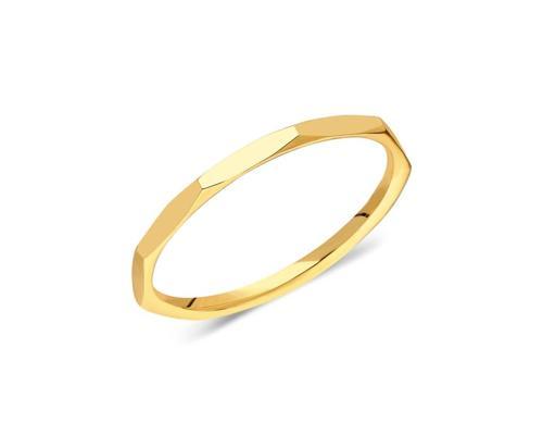 925 Ayar Gümüş Yüzük-Fasetli Modern Gümüş Alyans-Hediye Kadın 925 Ayar Gümüş Alyans