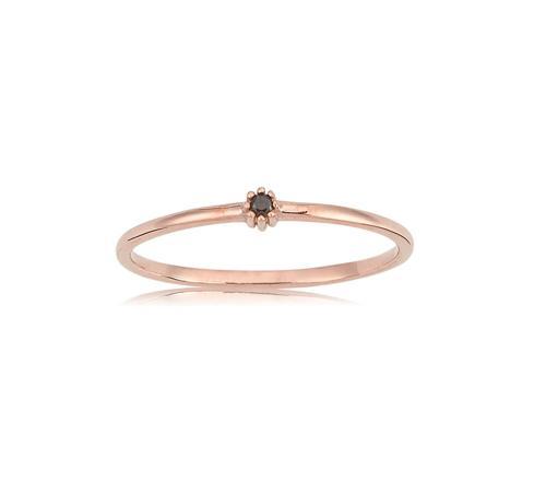 925 Ayar 0.05 Ct Gümüş Yüzük Smoky Taşlı Minimal İnce Tel Gümüş Yüzük Minimal Tektaş Gümüş Yüzük