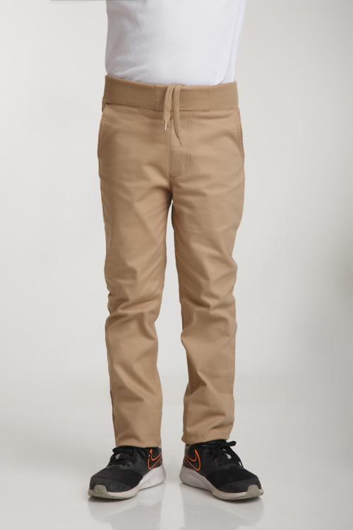 *Kargo Cepli* Esnek Canvas Spor Model Gizli Bel Lastikli Çocuk Okul Pantolon