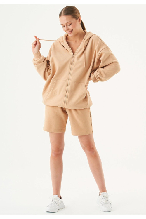 Kadın Trend Model Hırka Paçası Lastikli Jogger Eşofman Takımı