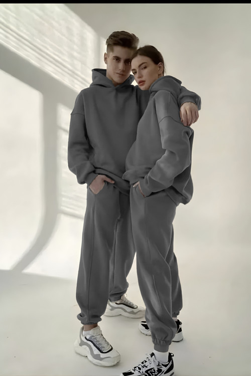 Unisex 3 İplik Oversize Çiftlere Özel Eşofman Takımı(Tekli)