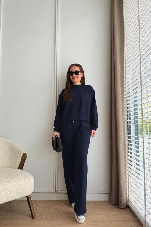 Kadın 2 İplik Modal Uzun Kollu Eşofman Takımı