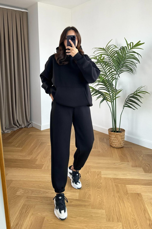 Kadın 3 İplik Oversize Premium Sweatshirt Eşofman Takımı
