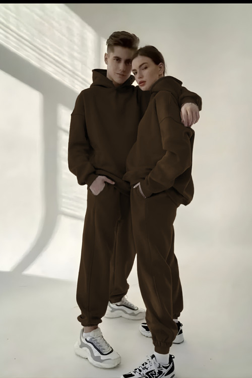 Unisex 3 İplik Oversize Çiftlere Özel Eşofman Takımı(Tekli)