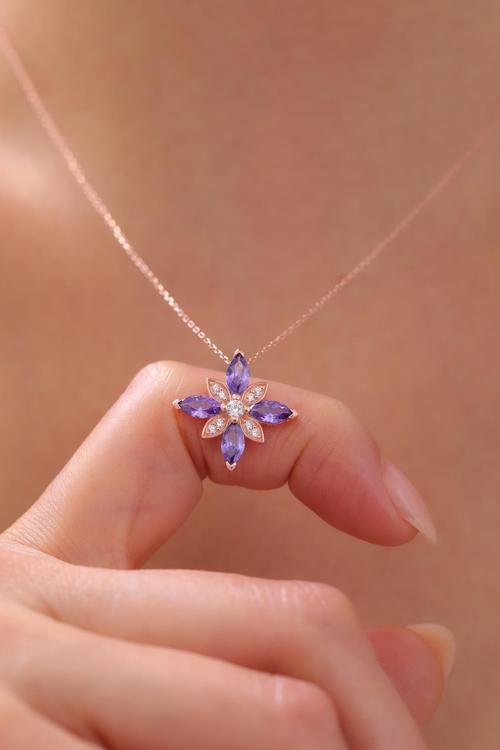 Gümüş Umut Çiçeği Kolye | 925 Ayar Gümüş Kolye