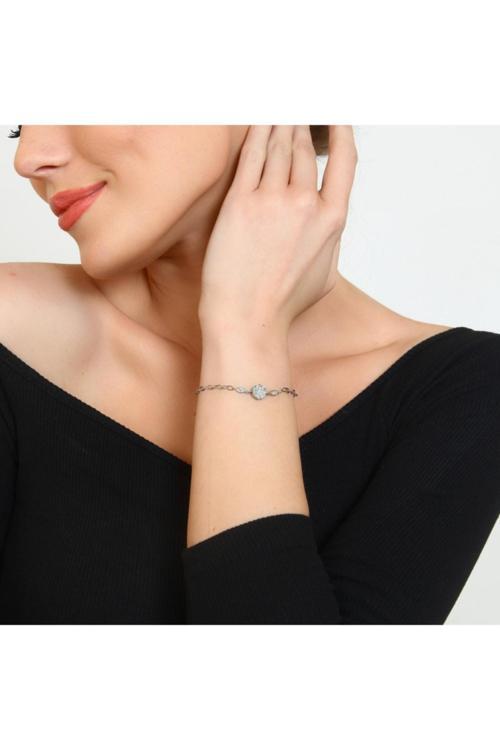 Lotus Çiçeği Bileklik - 925 Ayar Gümüş Bileklik