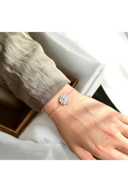 Mulan Çiçeği Bileklik| 925 Ayar Gümüş Bileklik