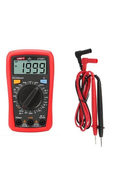 Ut 33D+ Dijital Multimetre Ac/Dc 600V Dc 10A Ncv Ut33D+