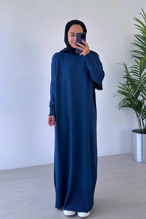 Merserize Elbise - Petrol