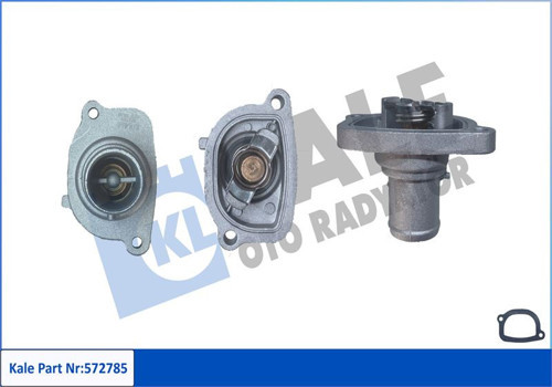 (87 °C) TERMOSTAT + FLANŞ FIAT BRAVA / BRAVO / IDEA / MAREA / PALIO / PUNTO / STILO - LANCIA MUSA / ALIO / PUNTO / STIL