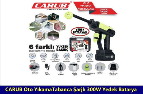 OTO YIKAMA TABANCA ŞARJLI 300W+ YEDEK BATARYA