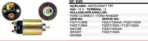 MARŞ OTOMATİĞİ 12V MOTOGRAFT FORD CONNECT MOTOCRAFT TİP