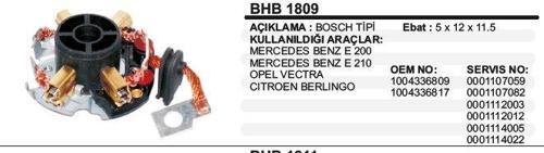 KÖMÜR YUVASI MERCEDES E200-E210/OPEL VECTRA/CITROEN BERLINGO BOSCH TİP