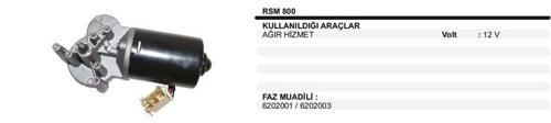 SİLECEK MOTORU 12V AĞIR HİZMET FAZ:6202001/6202003
