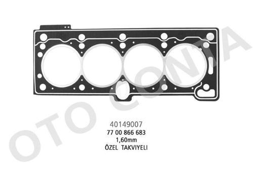 SILINDIR KAPAK CONTASI (1.40 MM LPGLI ARAÇLAR ÖZEL TAKVIYELI) RENAULT MEGANE KANGOO 1.4 1.6 8V K7J-700-701-K7M 702-710