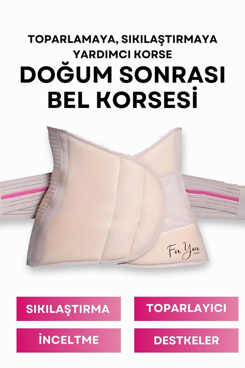 İnceltici, Toparlayıcı, Sıkılaştırıcı Destekleyici Doğum Sonrası Korse