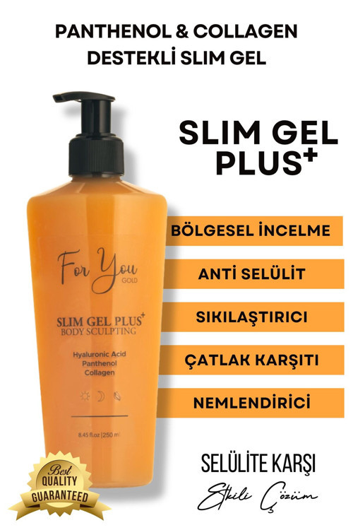 Selülit&Çatlak Karşıtı Yoğun Nemlendirici Plus Slim Jel – Kolajen + Hyaluronik Asit Pürüzsüz Cilt