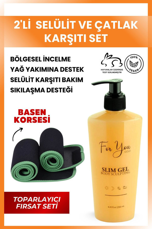 Slim Jel Inceltici-yağ Yakıcı-sıkılaştırıcı-toparlayıcı-çatlak Ve Selülit Kremi Termal Basen Korsesi
