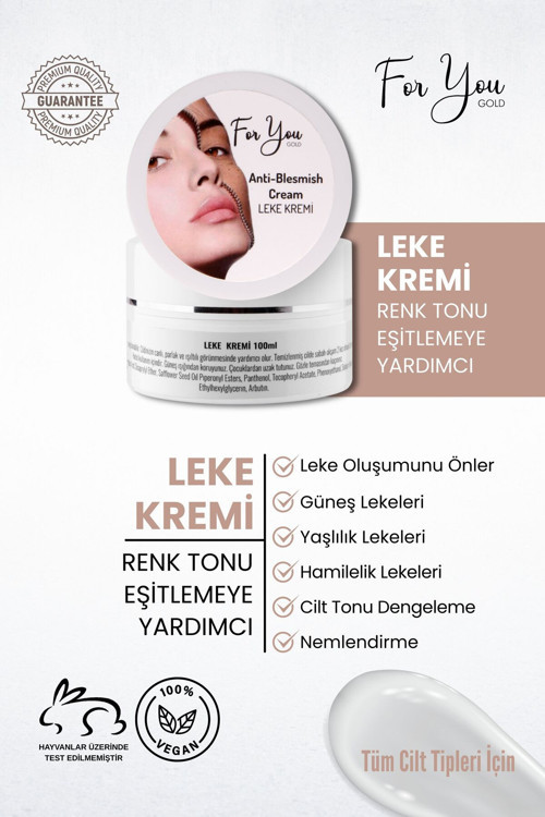Cilt Tonu Dengeleme, Hamilelik, Yaşlılık Ve Güneş Lekelerini Gidermeye Yardımcı Leke Kremi 100 ml