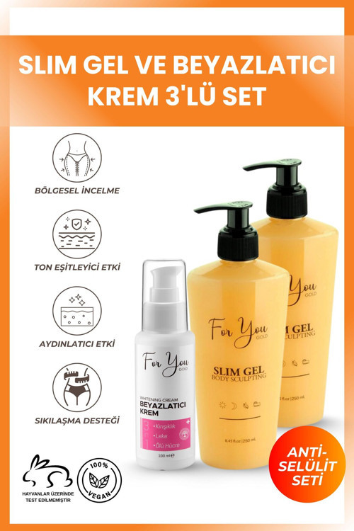 Slim Jel -sıkılaştırıcı--çatlak Karşıtı Ve Selülit Kremi X 2adet (AVANTAJLI SET)