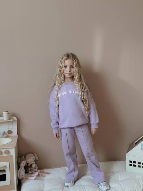 KIZ ÇOCUK GENİŞ PAÇA EŞOFMAN TAKIMI