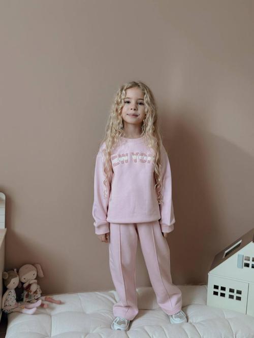 KIZ ÇOCUK GENİŞ PAÇA EŞOFMAN TAKIMI