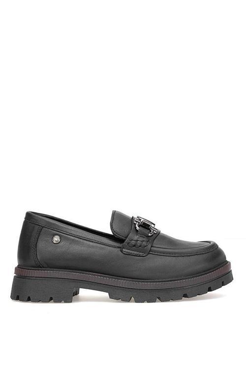D25KA-3195 KADIN LOAFER DERİ AYAKKABI