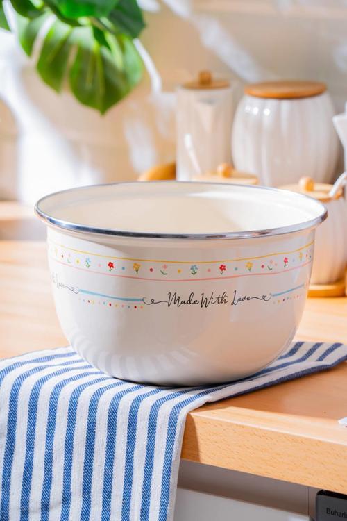 ACAR Made With Love Emaye Karıştırma Kabı - 22 cm