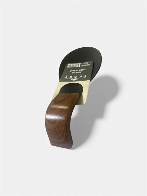 Silikon Kaşık Altlığı – Kaymaz, Isıya Dayanıklı, 22×10 cm (Siyah / Krem / Gri)