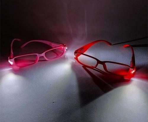 Renkli Led Işıklı Kitap Okuma Gözlüğü