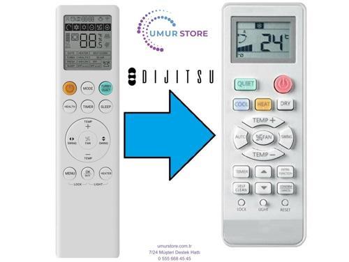 Dijitsu Uyumlu SLN 48000 Salon Tipi Klima Kumandası