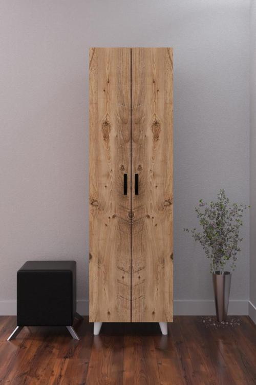 8 Rafli 2 Kapaklı 16r Çok Amaçlı Ayakkabı Dolabı Atlantik Çam