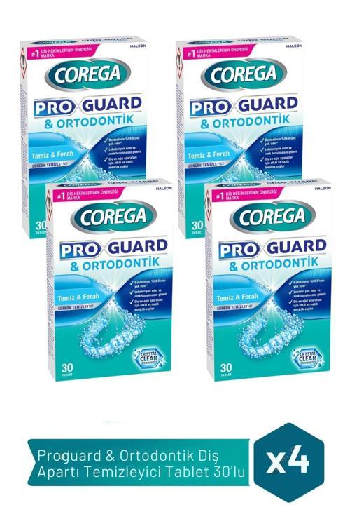 ProGuard & Ortodontik Temizleyici 30 Tablet x 4 Adet