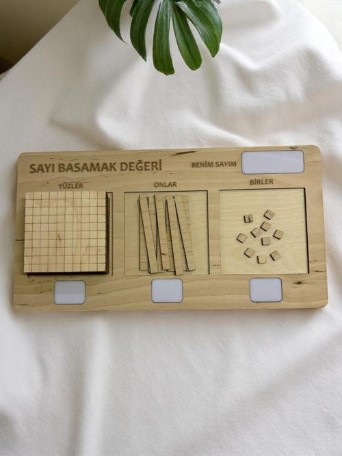 Ahşap Basamak Değeri Öğrenme Seti, Sayı ve Basamak Değeri Kavramı, Montessori Matematik Öğrenimi