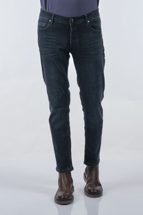 Erkek Slim Fit Jean Pantolon - Minimalist Günlük Tarz