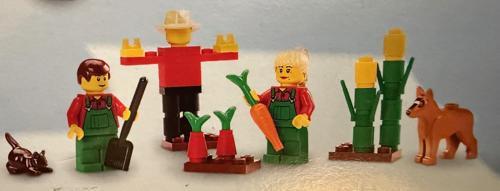 Minifigür Overalls Farmer Green cty0058a/cty0059