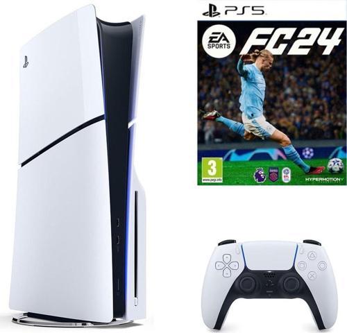 Playstation 5 Slim Cd Edition + Ps5 Fifa Fc 24 (İthalatçı Garantili)