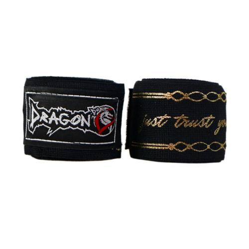 83831 Just Trust Yourself Gold Logolu 3,5 Metre Bandaj Boks Bandajı