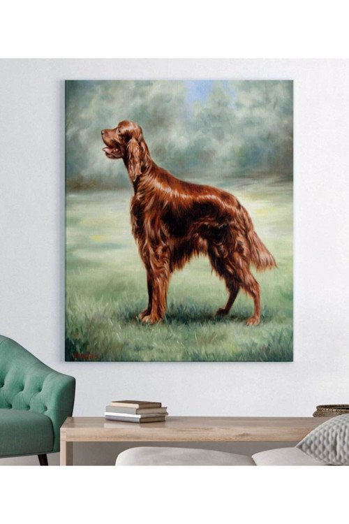 Köpek Resimli Kanvas Tablo