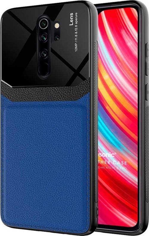 Xiaomi Redmi Note 8 Pro  Kılıf Uniq Leather Lacivert