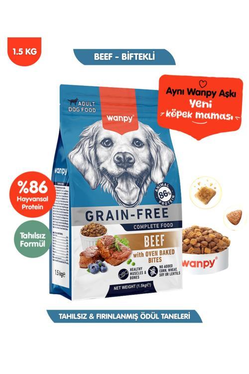 Sığır Etli Tahılsız Yetişkin Köpek Maması Yüksek Dengeli 1,5Kg