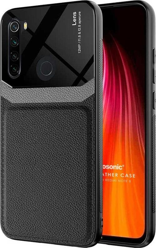 Xiaomi Redmi Note 8 Kılıf Uniq Leather Siyah