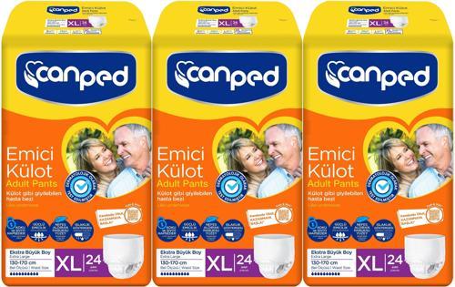 Emici Külot Hasta Yetişkin Bezi XL - Ekstra Büyük - Extra Large 72 Adet (3PK*24)