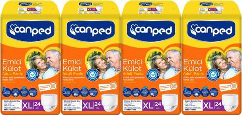 Emici Külot Hasta Yetişkin Bezi XL - Ekstra Büyük - Extra Large 96 Adet (4PK*24)