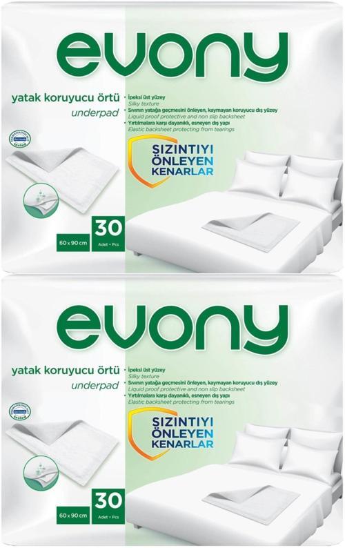 Hasta Yatak Koruyucu Örtü 60*90CM 60 Adet (2PK*30) (Kaymaz Özellikli)