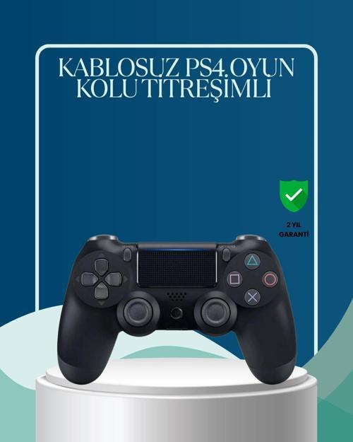 Kablosuz PS4 Oyun Kolu Çift Motor Titreşimli Uzun Bataryalı