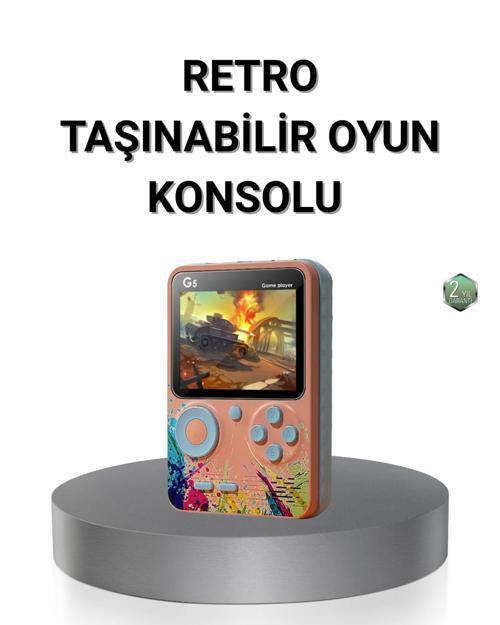 Retro Taşınabilir Oyun Konsolu 500 Klasik Oyunlu 3.0 İnç Renkli Ekran