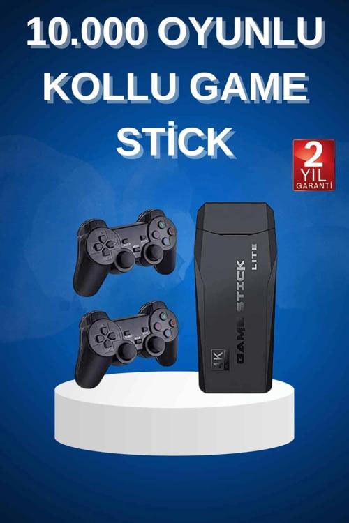 Çift Kollu 2.4g kablosuz Retro 4k Game stick 3500 oyun atari HD Görüntü Kalitesi