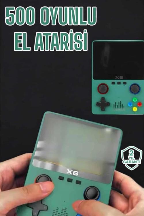 3.5 İnç Ekran 1000 Oyunlu Oyun Konsolu El Atarisi Miüzik Dinleme ve Kitap Okuma