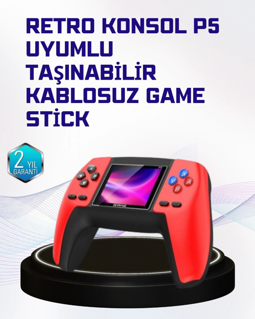 P5 Retro Oyun Konsolu | Ergonomik Tasarım Taşınabilir